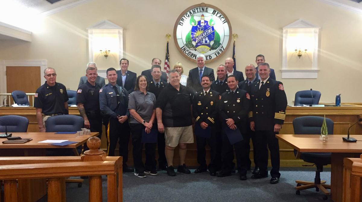 Firefighters, police officers honored in Brigantine