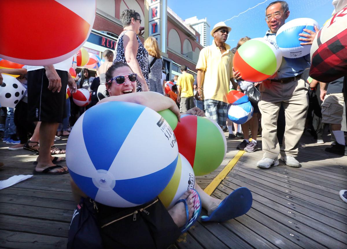 PHOTOS from the beach ball drop at Resorts in Atlantic City Photo