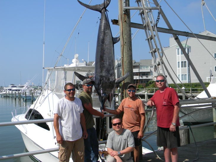 Cape May boat brings in 378-pound swordfish after 7-hour fight