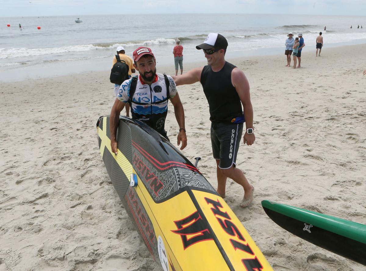 ExWildwood Crest lifeguard wins paddleboard race across Delaware Bay