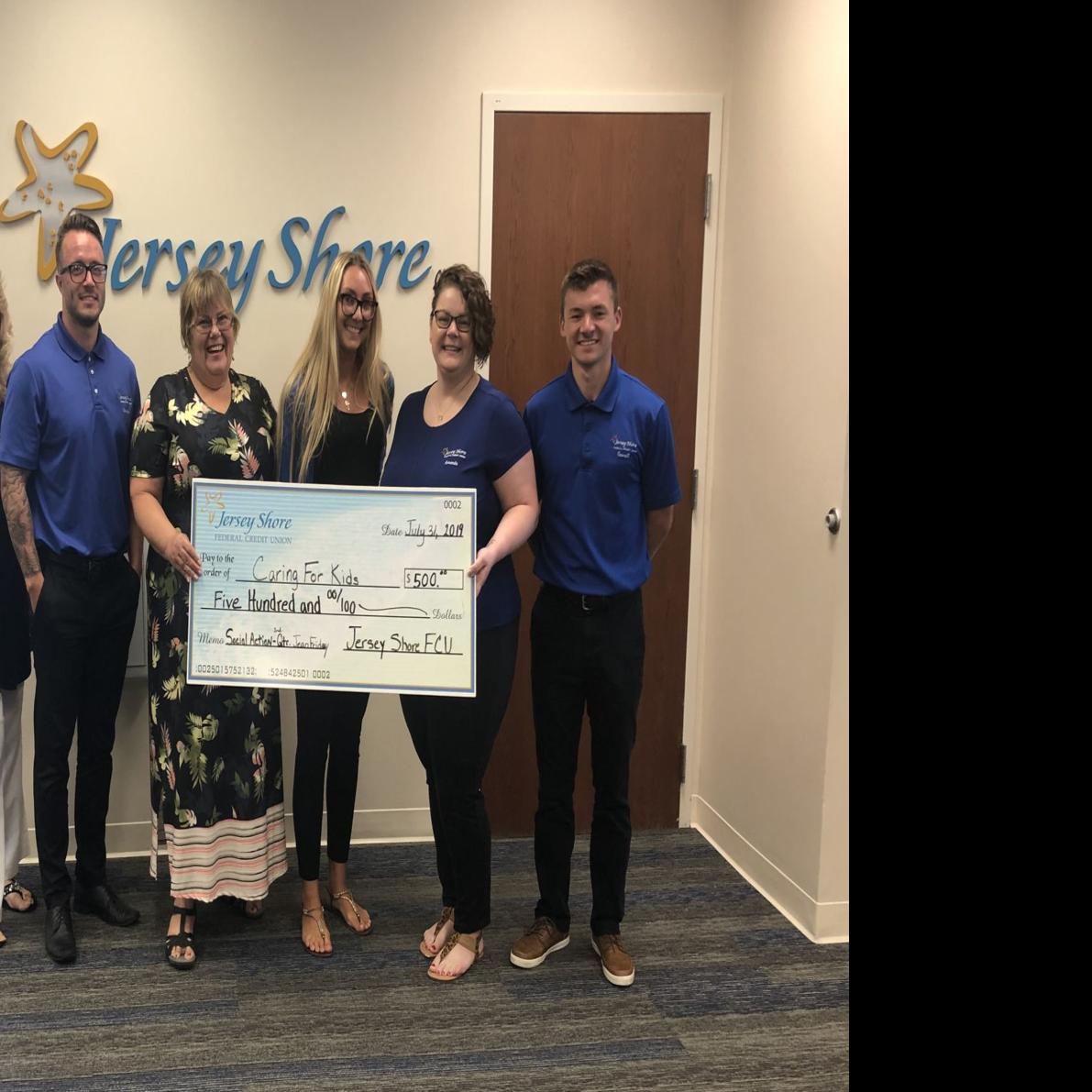 Jersey Shore Federal Credit Union Raises 500 For Caring For Kids Cat Pressofatlanticcity Com