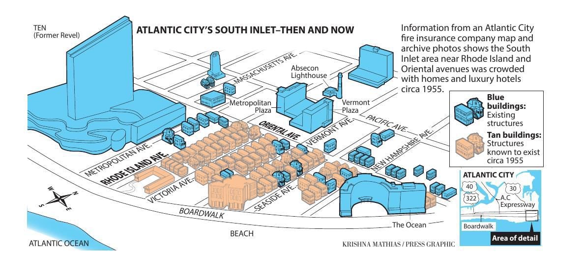 map of s in atlantic city Atlantic City South Inlet 2016 Map Pressofatlanticcity Com map of s in atlantic city