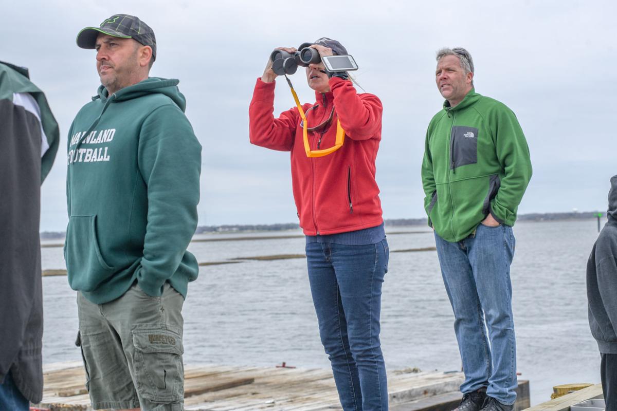 Image captured during the First Annual Back Bay Challenge between Mainland and Ocean City’s Boys Crew held at the Dr. John W. Holland Boathouse and along the mile stretch on Harvard Ave. in Ventnor Saturday, April 15, 2017. Dave Griffin / for the Press