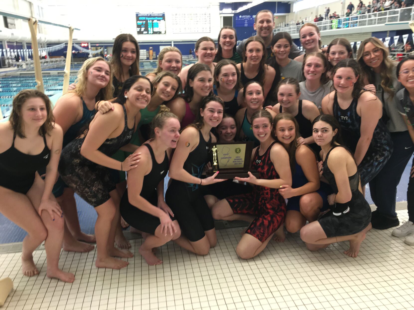 OLMA beats Newark Academy for first state swim championship in