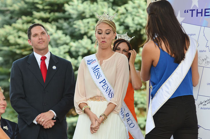 MISS AMERICA ARRIVES
