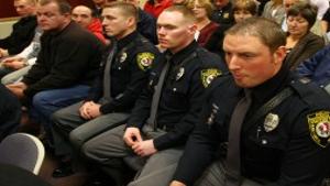 Police From Around The County Pack Stafford Township Meeting To