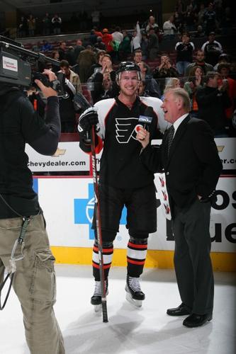 Steve Coates 'humbled' by retirement ceremony, says Flyers are 'on the way  up' – NBC Sports Philadelphia