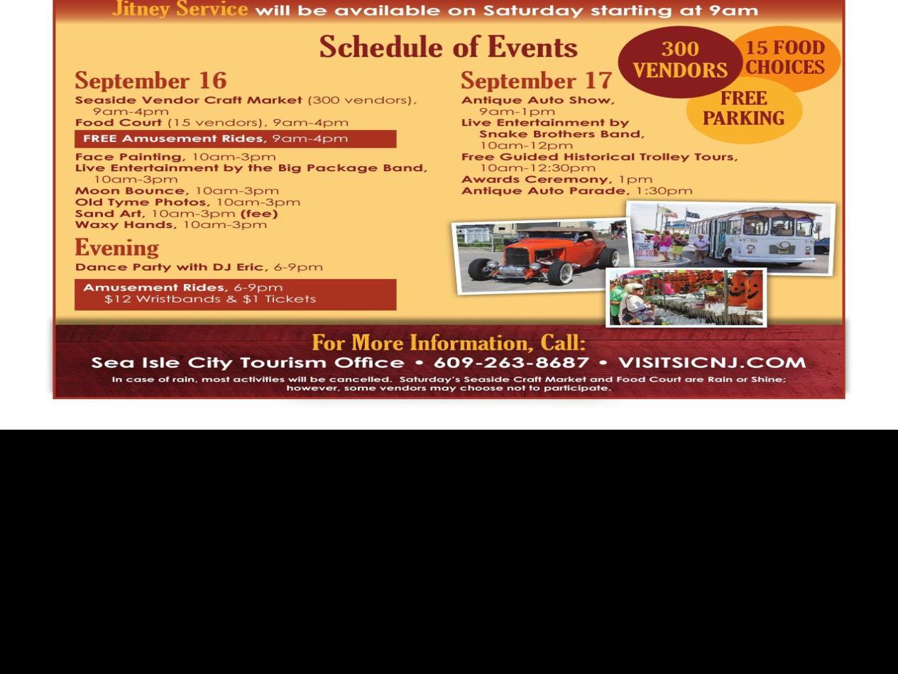 Sea Isle City Annual Fall Family Festival Returns Features