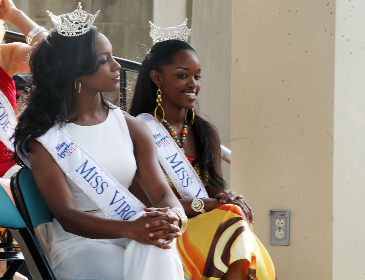 MISS AMERICA ARRIVES