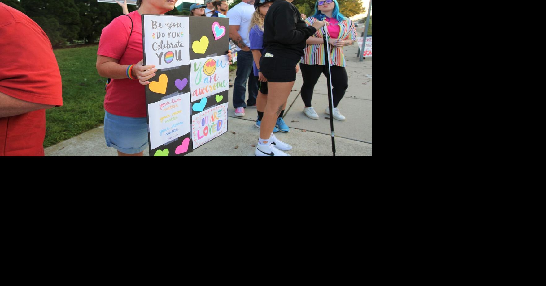 LGBTQ advocates rally outside Ocean City High School