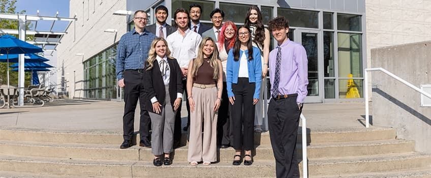Graduating Students Inducted into Honor Societies