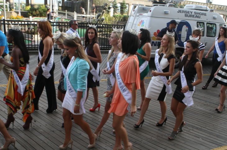 MISS AMERICA ARRIVES