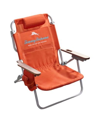 Tommy Bahama Backpack Cooler Beach Chair Tropical Red Orange 300 Lb  Capacity 80958339667