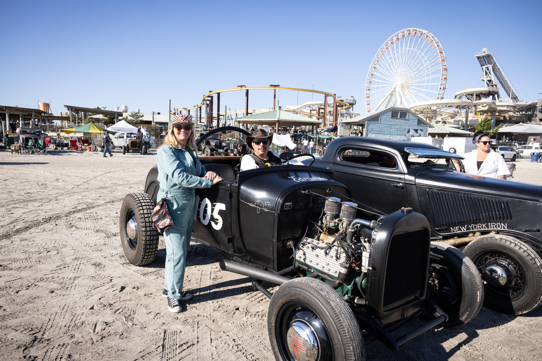 Beach Racing Vintage Cars and Beach Racing Thrill Crowds in Wildwood