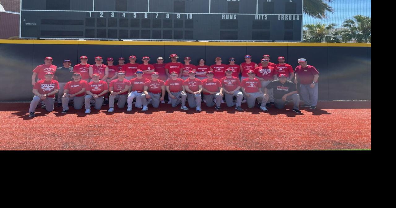 Watch the Ocean City baseball team dance with the Phillie Phanatic