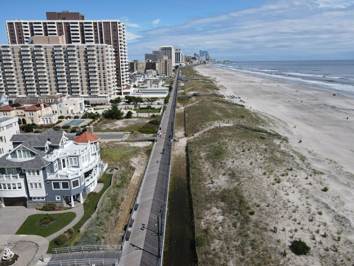 Fall Atlantic City Boardwalk Mostly Sunny