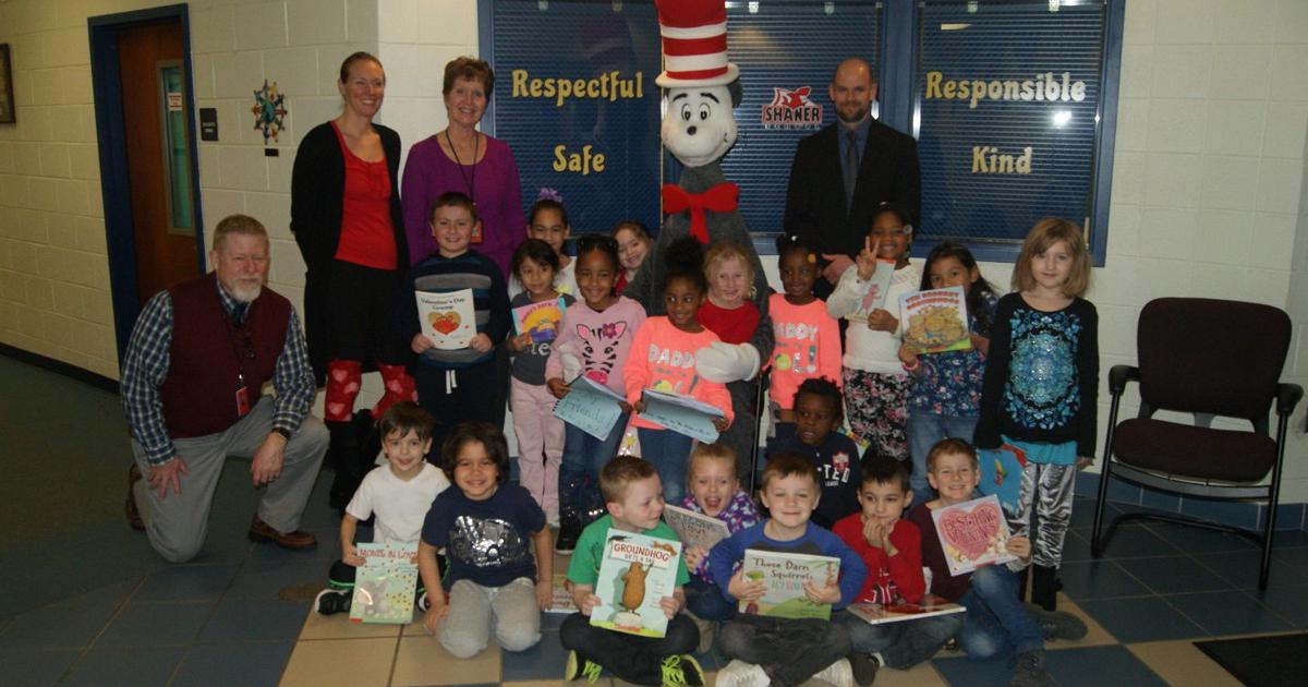 The Cat in the Hat visits Shaner Elementary School