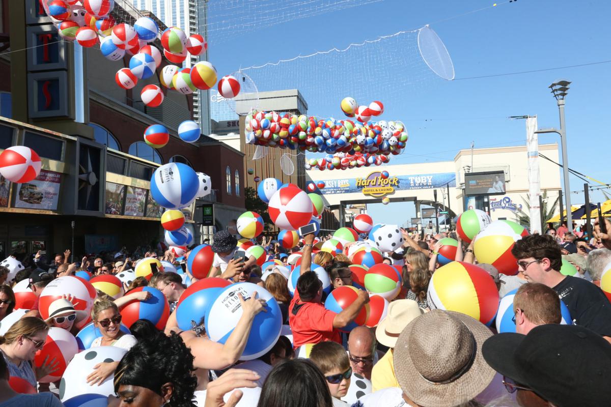 PHOTOS from the beach ball drop at Resorts in Atlantic City Photo