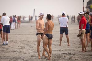 Lifeguards participate in the Beschen-Callahan Memorial Lifeguard Races in North Wildwood