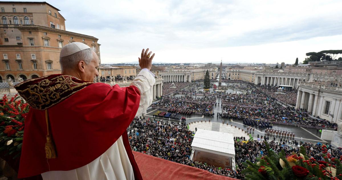 Pope Leo XIV urges the faithful on Christmas to shed indifference in the face of suffering