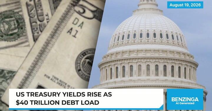 U.S. Treasury Yields Surge as National Debt Nears $40 Trillion
