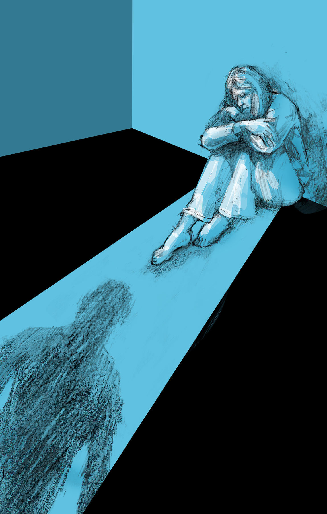 Domestic violence illustration