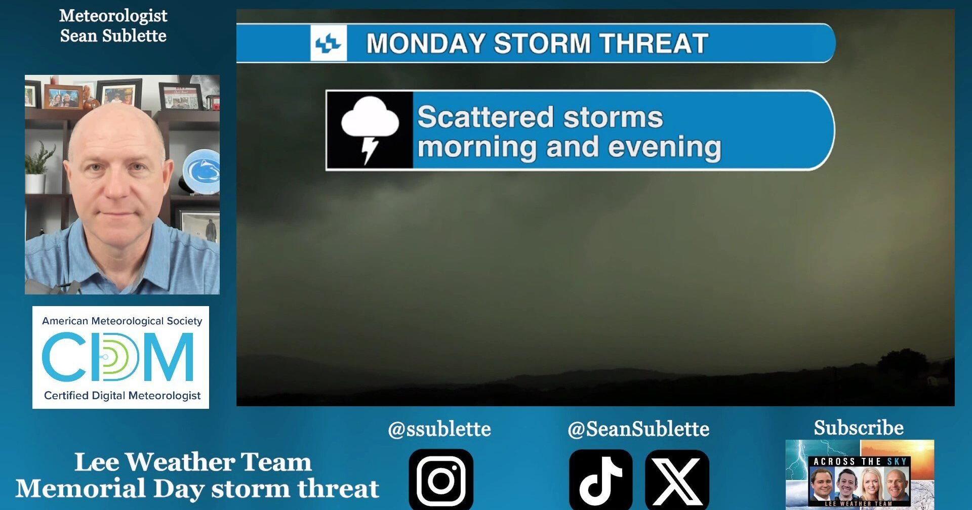 Tornado, severe weather possible in NJ Monday, Memorial Day - Vimarsana News