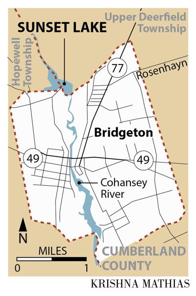 Sunset Lake Bridgeton map