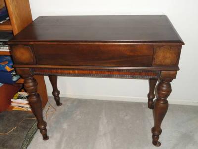 Antiques Collectibles Spinet Desk Is Furniture With A Dual