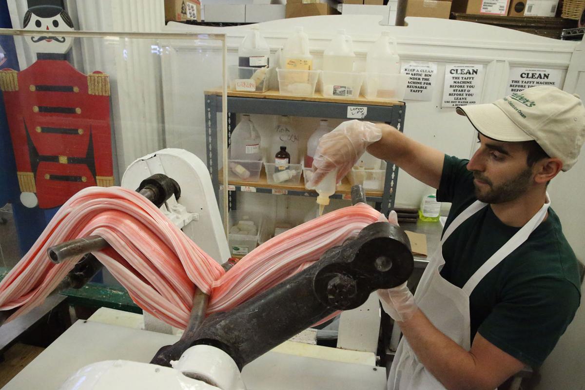 Taffy Making at Shriver's in Ocean City