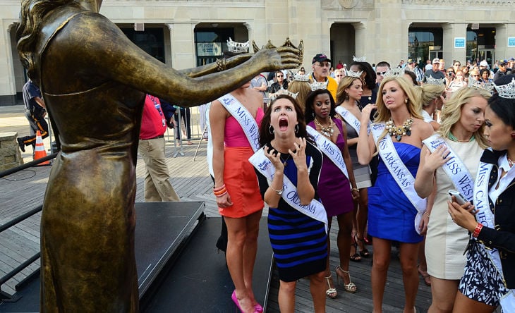 MISS AMERICA ARRIVES