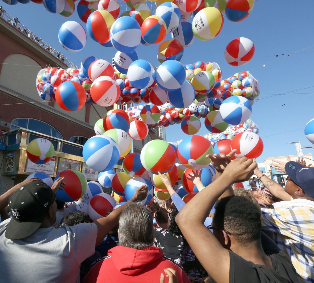 PHOTOS from the beach ball drop at Resorts in Atlantic City Photo