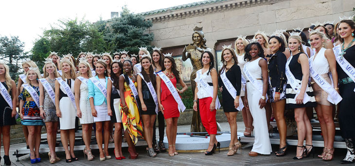 MISS AMERICA ARRIVES