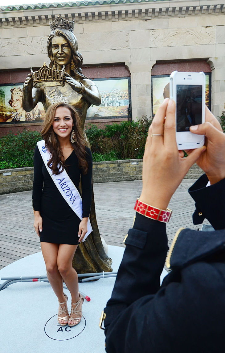 MISS AMERICA ARRIVES