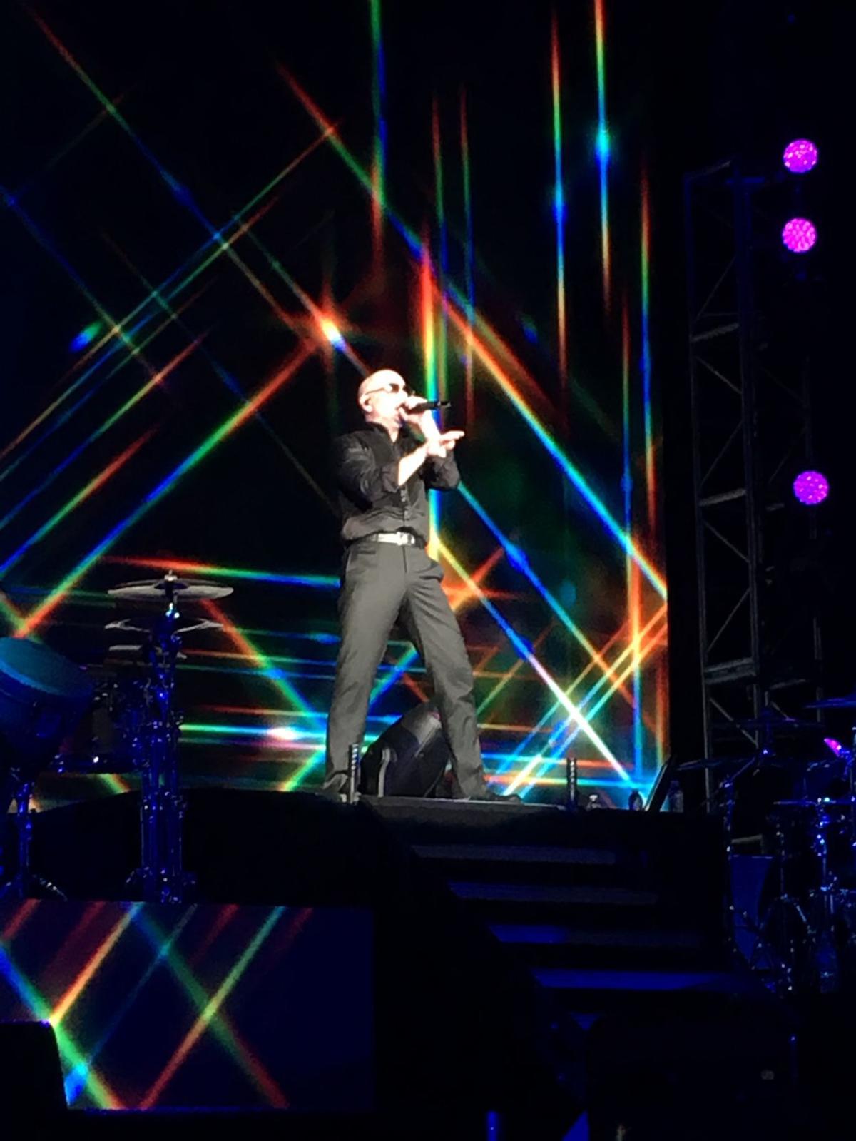 pitbull excites audience in a re
