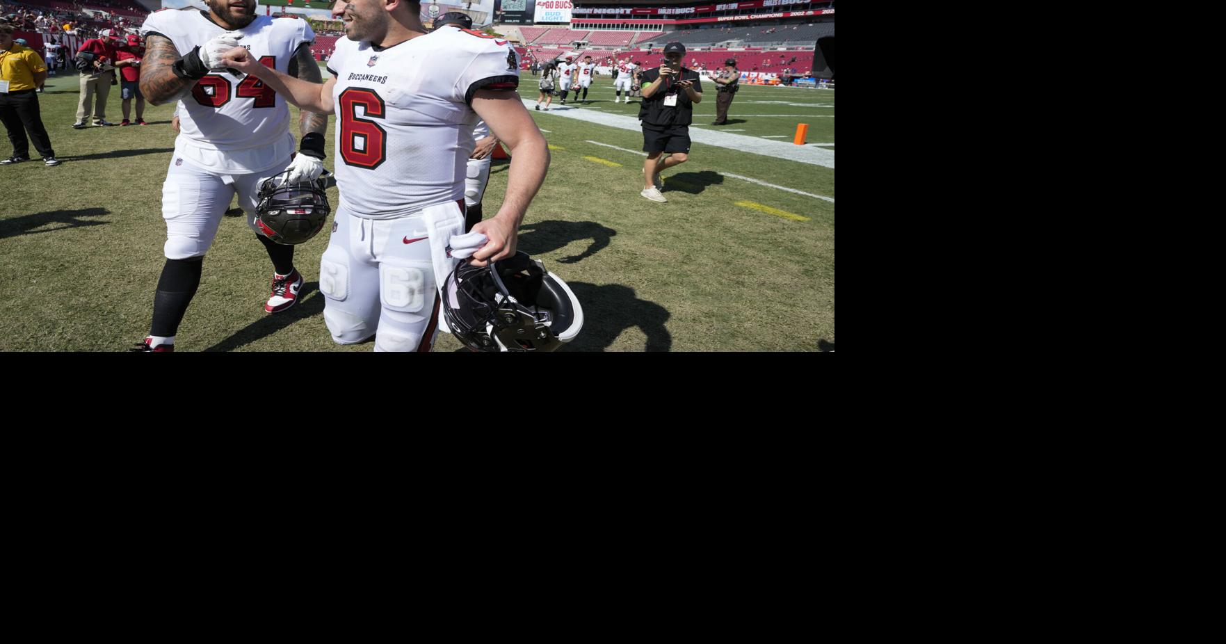 New-look Baker Mayfield, Bucs welcome Eagles