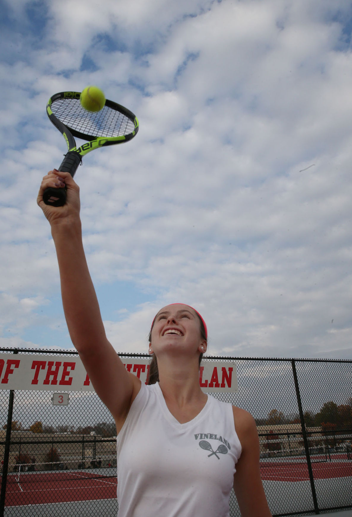 Vineland's Tess Fisher continues to dominate girls tennis in South