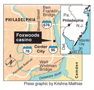 foxwood casino map