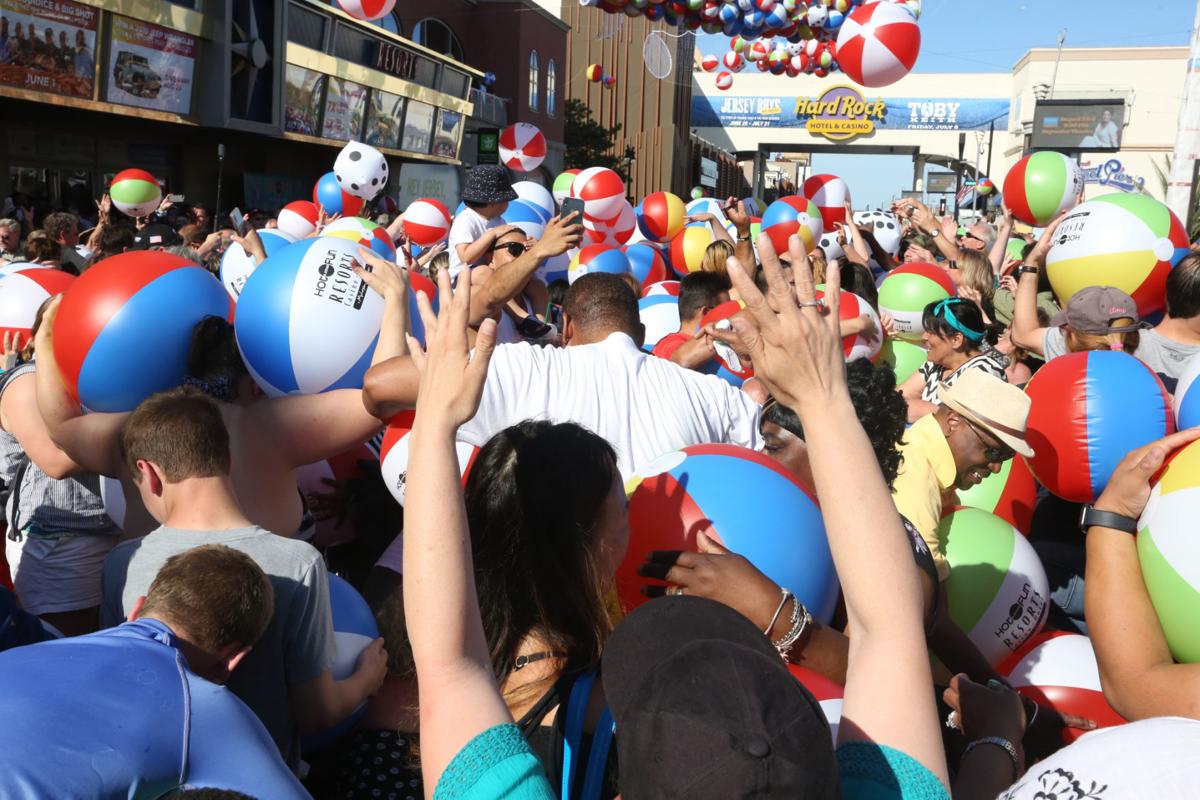PHOTOS from the beach ball drop at Resorts in Atlantic City Photo