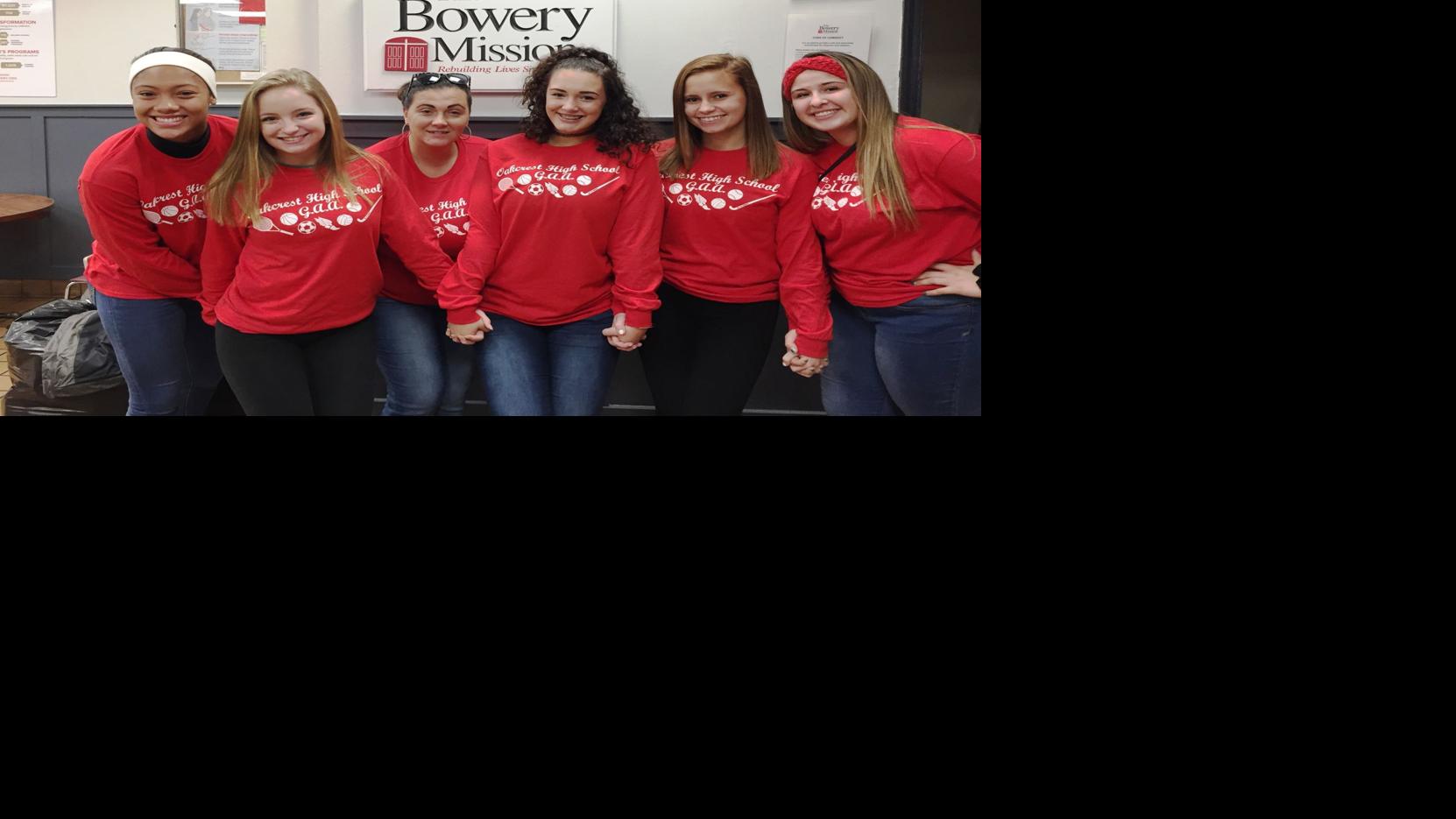 Oakcrest Students Visit The Bowery Mission Hamilton Township Pressofatlanticcity Com