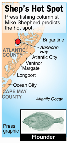 Shep Hot Spot flounder Absecon Bay