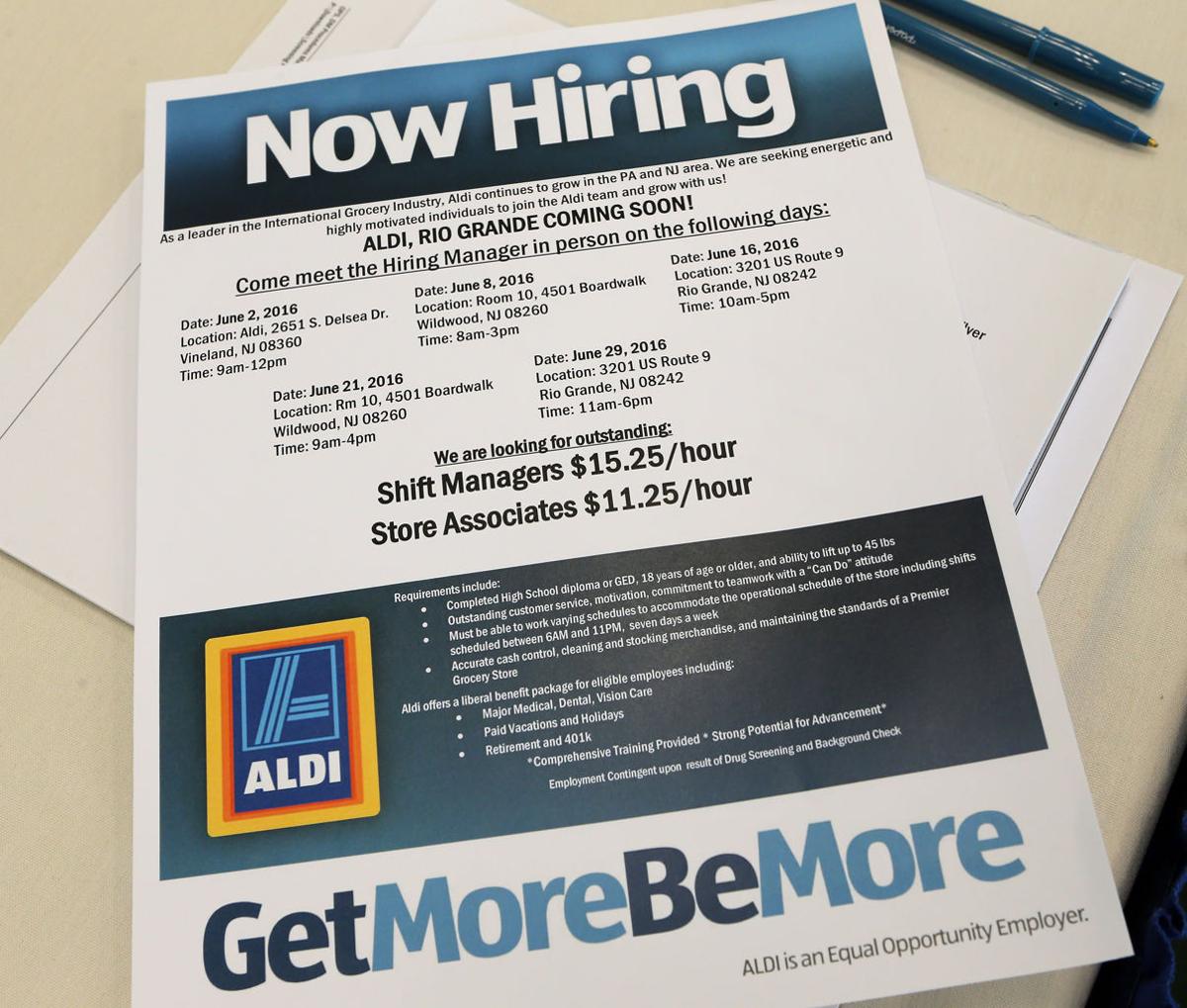 Hundreds apply for 1525 jobs at Middle Township Aldi