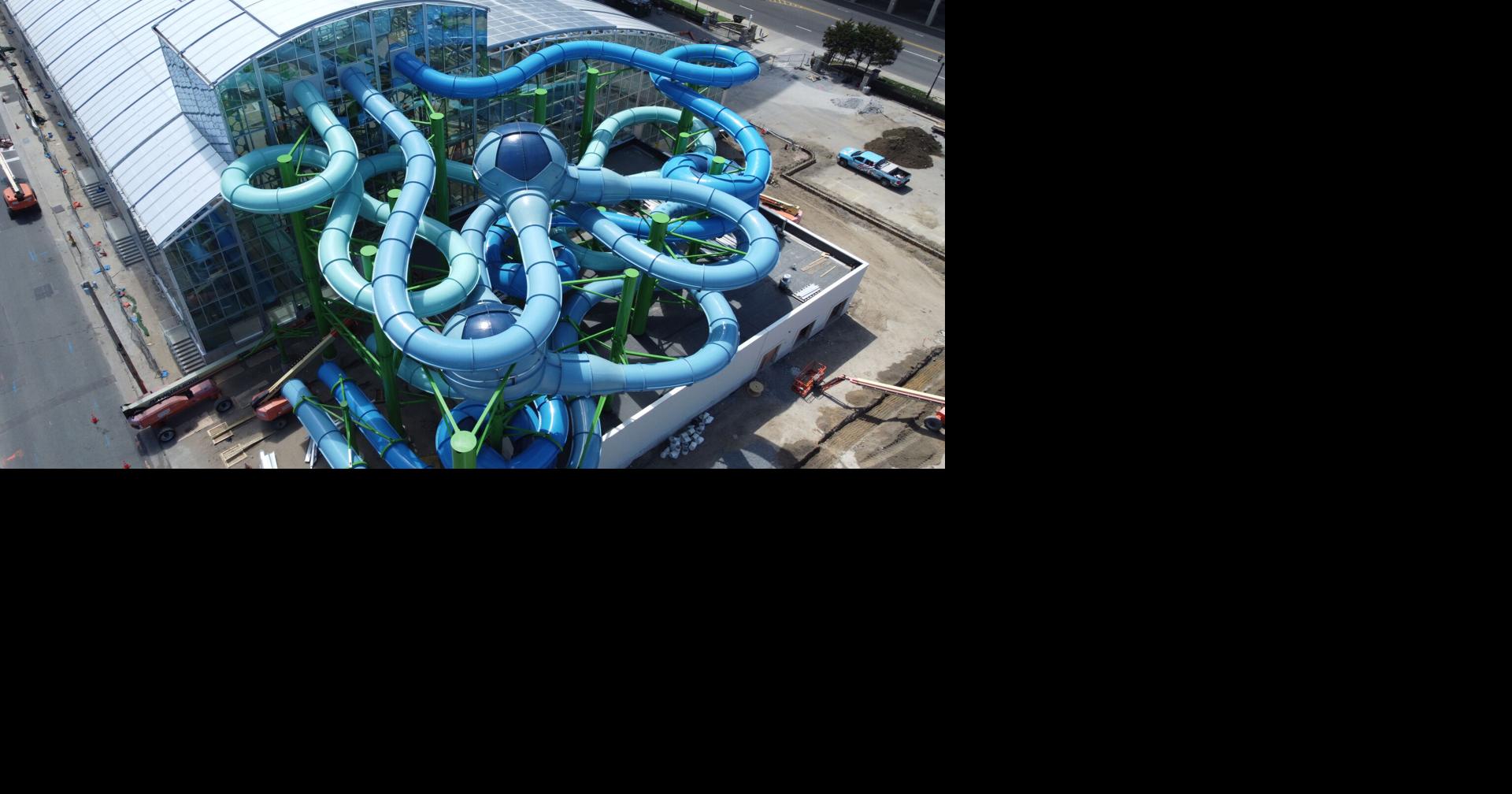 How much will Island Waterpark at Showboat cost when it opens?