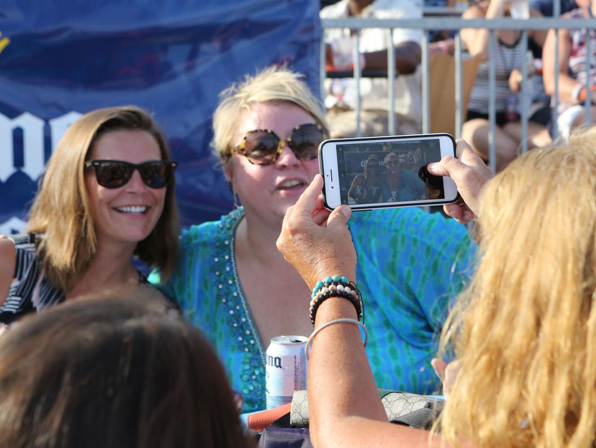Pink Beach Concert Crowd