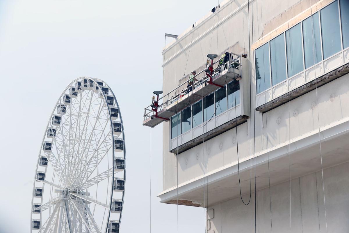 Hard hat workers at Hard Rock