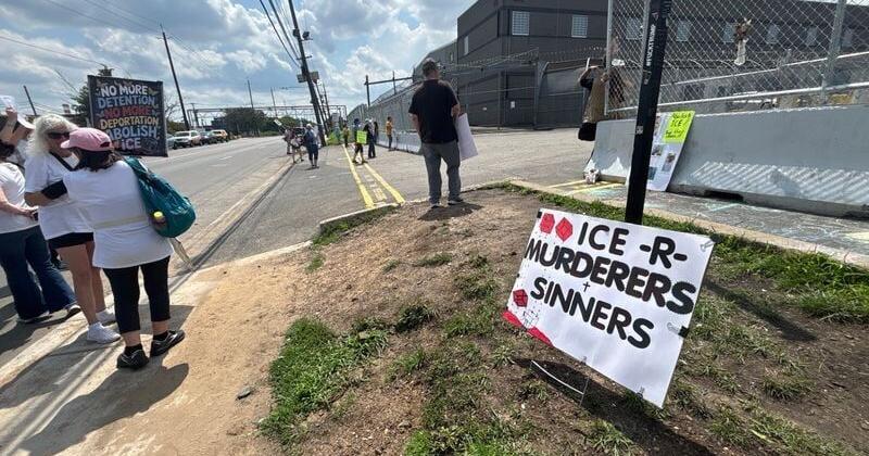 Protesters Rally at Delaney Hall After Detainee Deaths