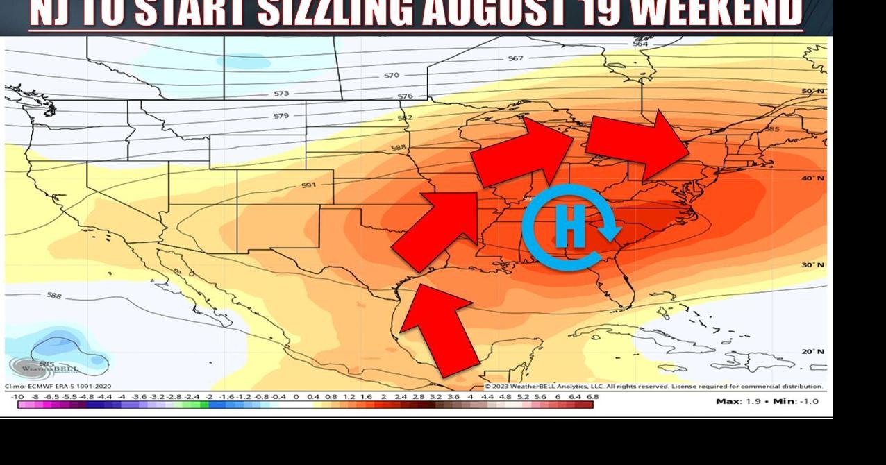 Hot, humid summer weather to return to NJ