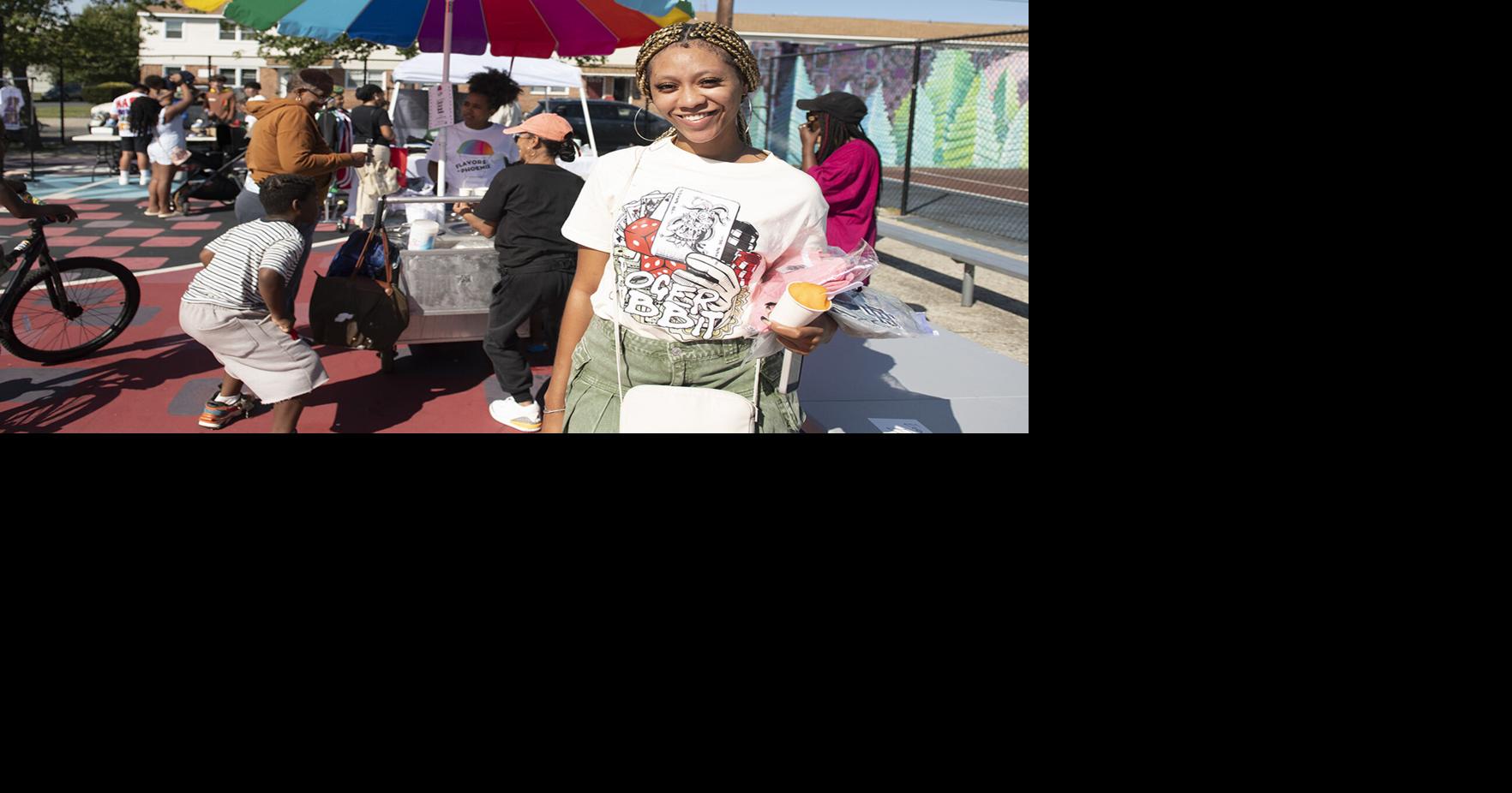 Networking flea market on Atlantic City basketball court