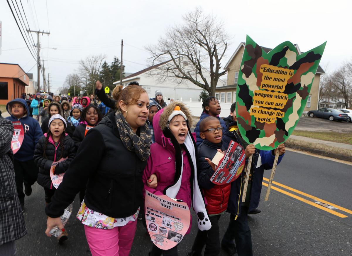Pleasantville students march for education