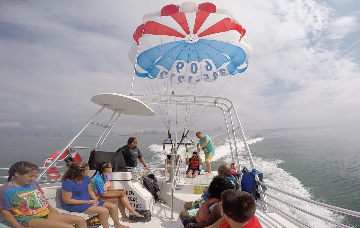 Explore the Shore: Taking a parasail ride along the A.C. beach